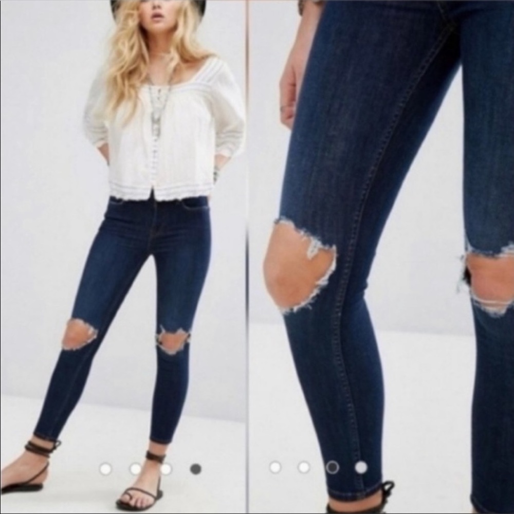 Free people blue jeans size 26 - Picture 11 of 11